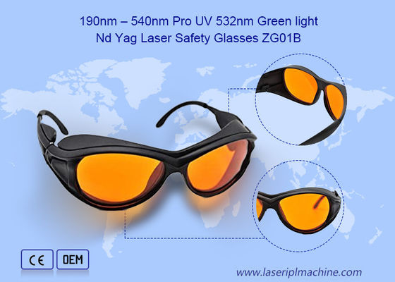 Buon prezzo 190nm 540nm CE OD4 Nd YAG Pro UV 532nm 1064nm occhiali laser Ipl in linea