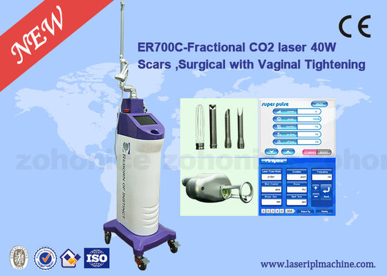 Buon prezzo rifare la superficie frazionario della pelle della macchina della taglierina del laser della metropolitana rf del metallo 10600nm in linea