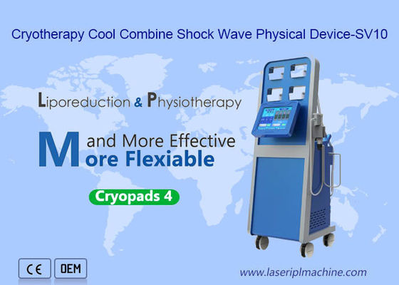 Buon prezzo Cuscinetti freschi di bellezza 4 di sollievo dal dolore della macchina di Cryolipolysis Termal SME Shockwave in linea