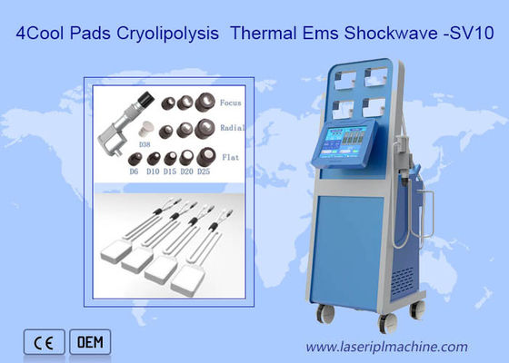 Buon prezzo Corpo 2 in 1 Cryolipolysis che dimagrisce terapia di Cryo di terapia di Shockwave della macchina in linea